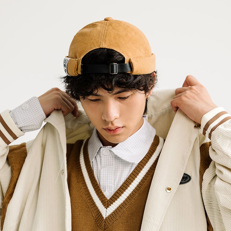 On the Moment Original Denim Watch Cap C3 CAMEL BROWN