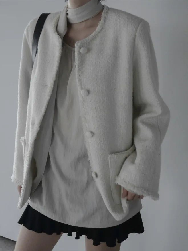 Mue Shirring Scarf Blouse