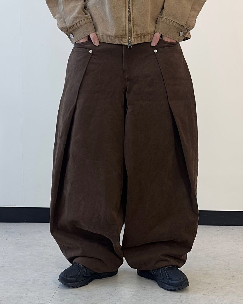 Cuff Bizo Balloon Cotton Pants