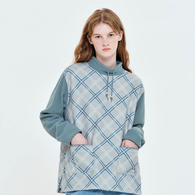 KIRSH（キルシー）の「COLORING CHECK PATTERN SWEATSHIRT [MINT]（Tops）」