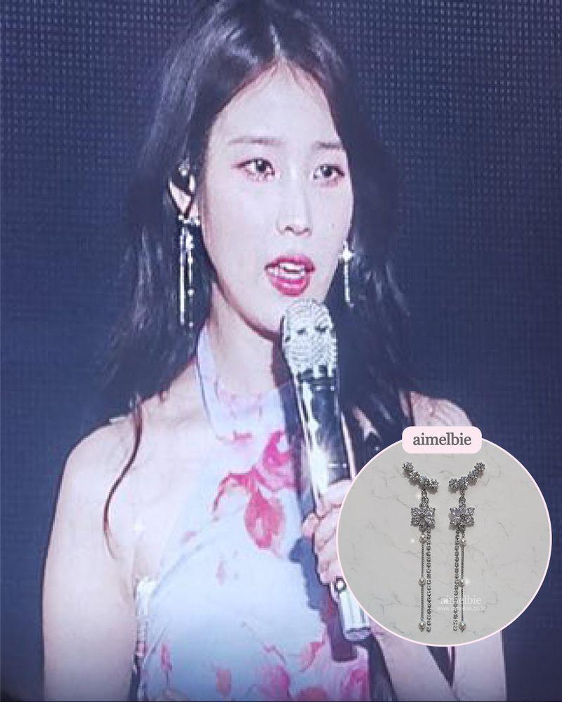 [IU Earring] Daisy Wing Earring - Longdrop (Silver color)