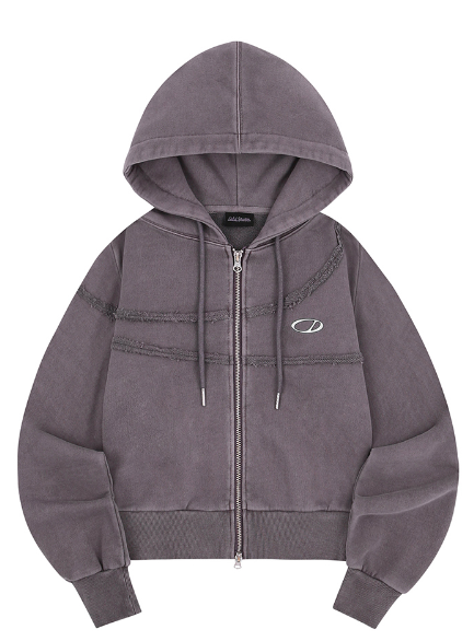 Pigment-Cut-Off-Hooded-Zip-Up - 6COLOR
