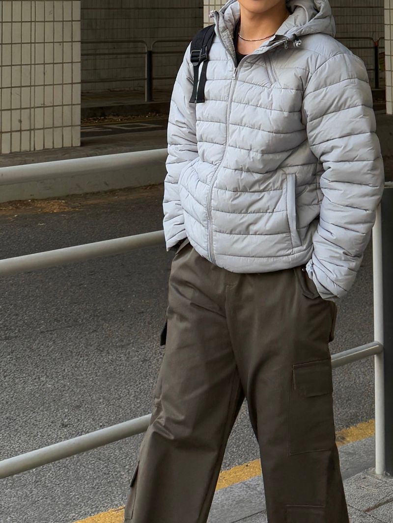 Cotton double cargo pants