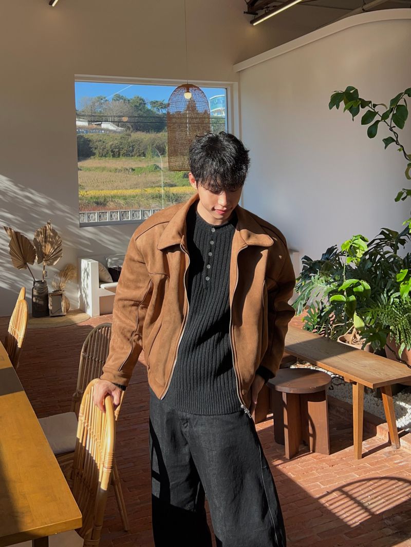 Stoic Henley-Neck Wool Knit (4 Colors)