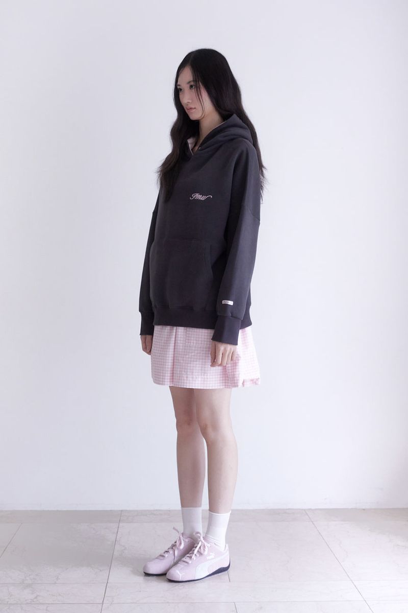 Winter rabbit hoodie (CHARCOAL)