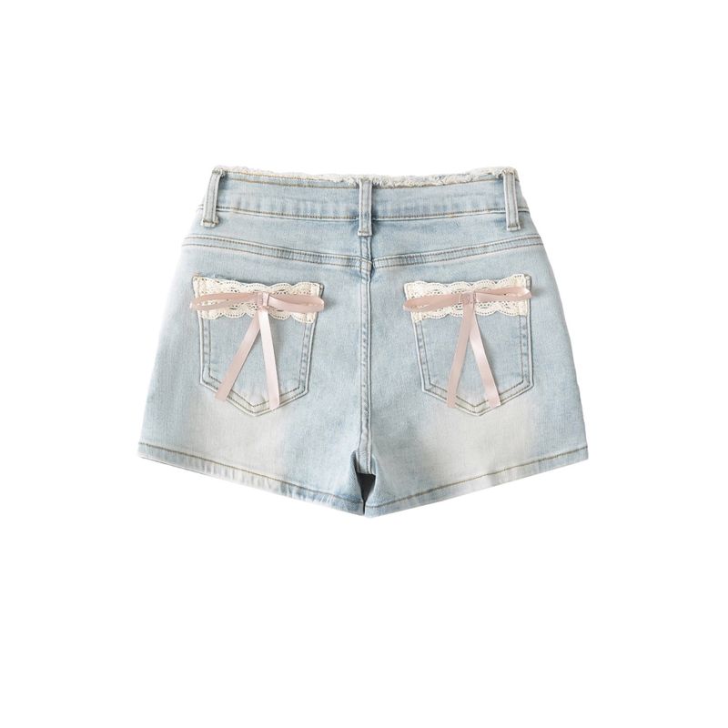 Cozy&Kitsch（コージーアンドキッチ）の「レナ リボン デニム ショーツ（パンツ）」