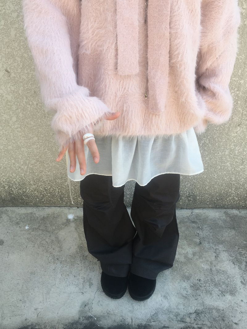 Love N Hairy muffler knitwear