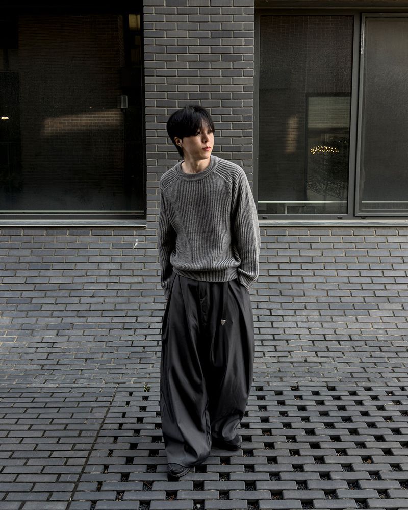 Hild Panel Cropped Hachi Knit