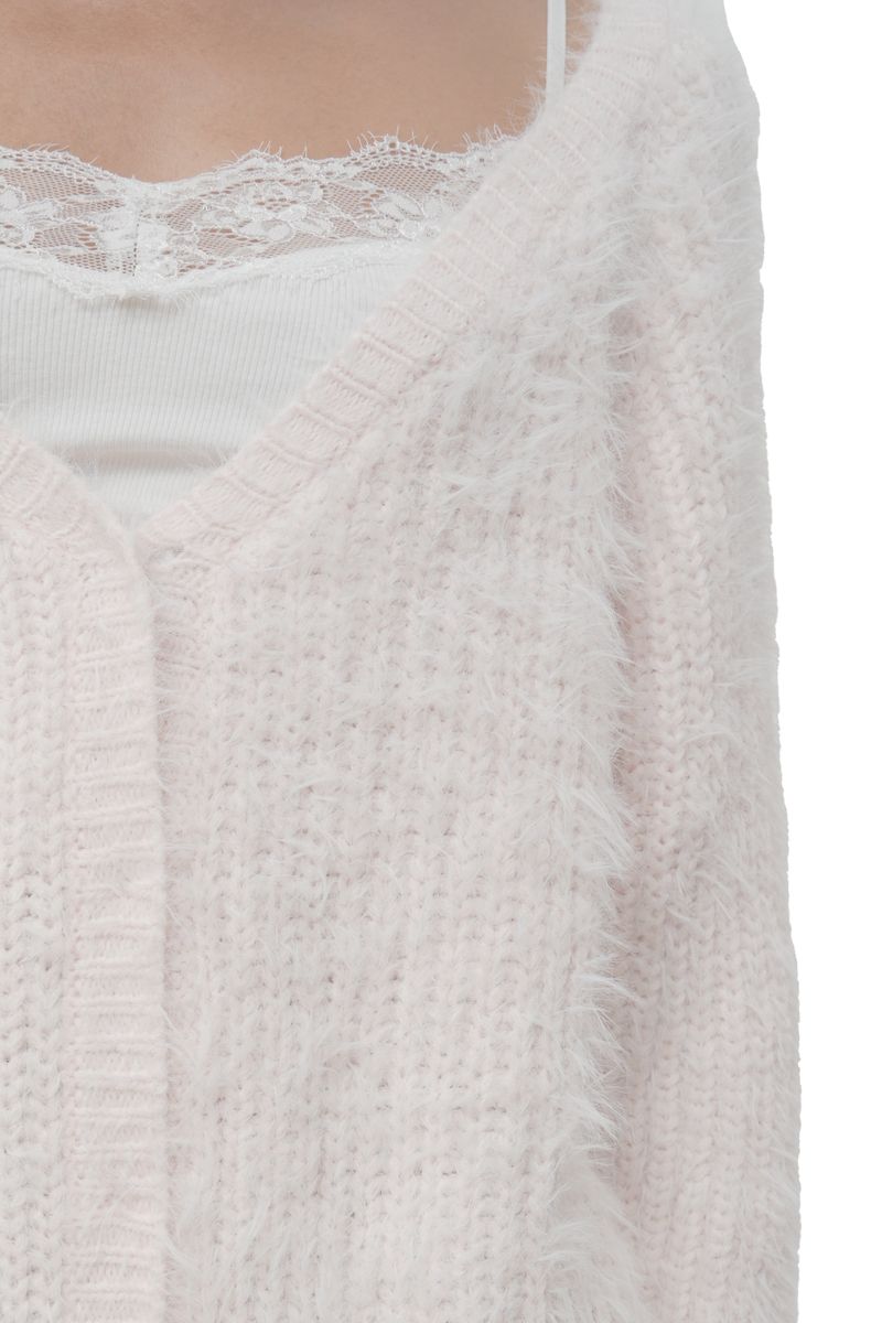 Sugarplum hairy cardigan