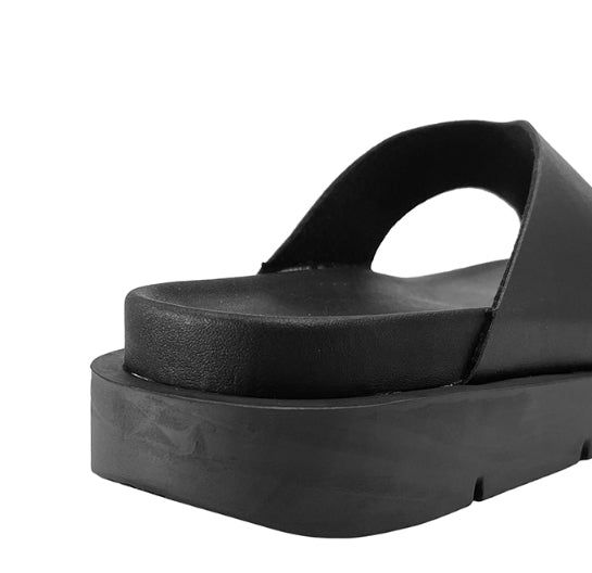 Minimal double sole flip flops