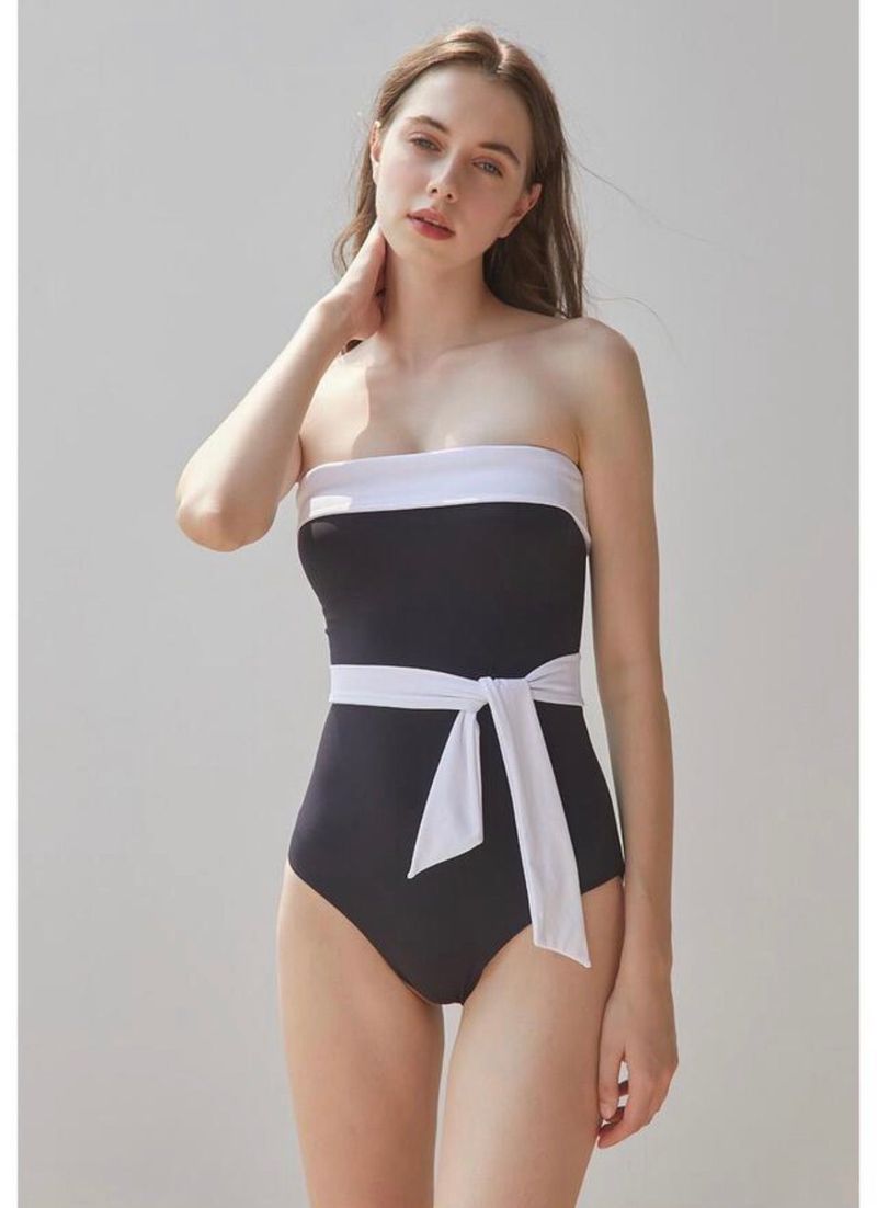 Belted Swimsuit Black