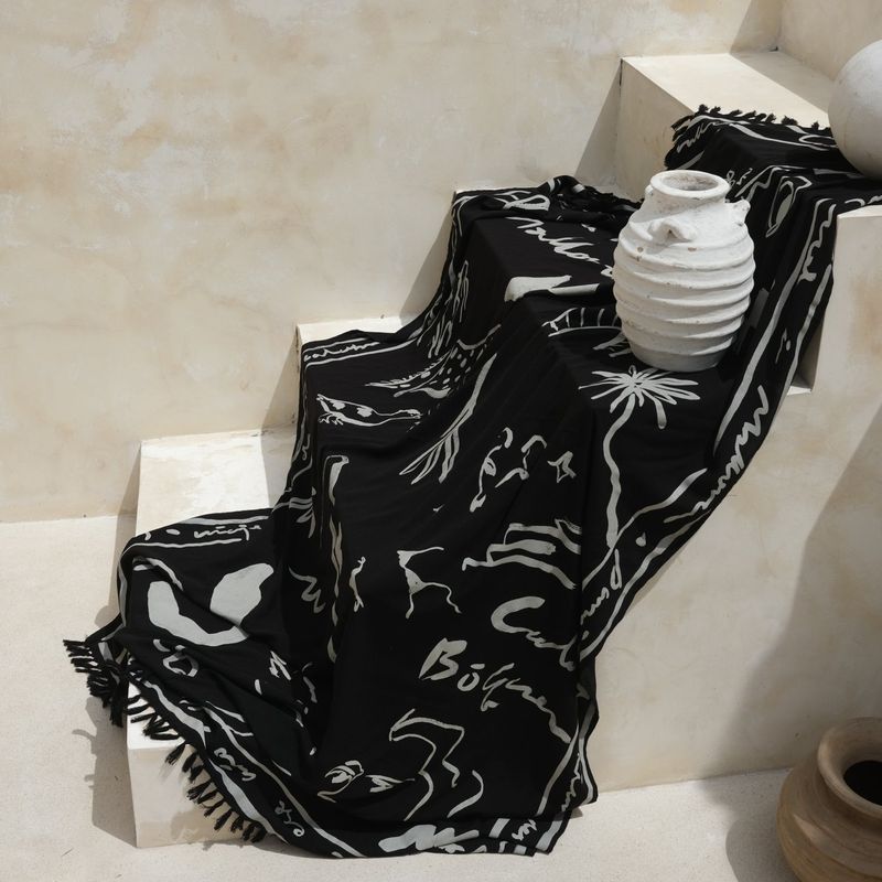 [Eco blanket] Mallorca - Black