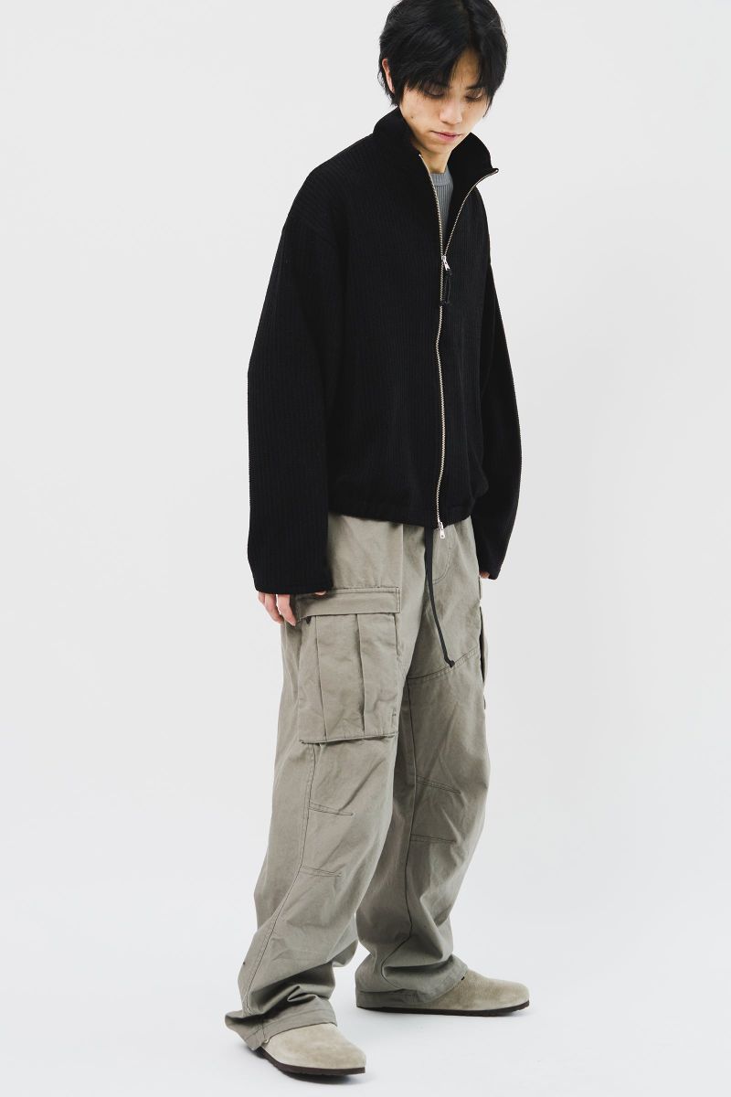 Junky Knitted Zip Up (3color)