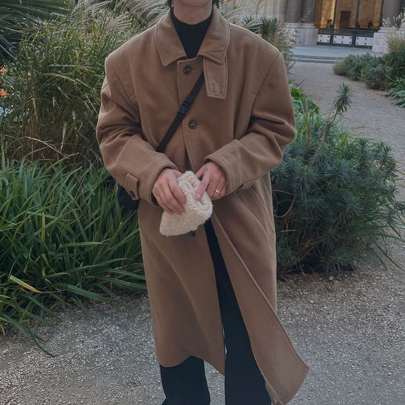 3 TAP Melton Essential Wool Coat (2color)