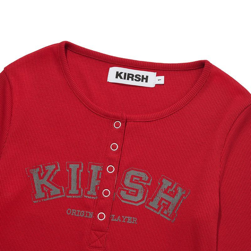 ARCH LOGO SLIM FIT LONG SLEEVE [RED]