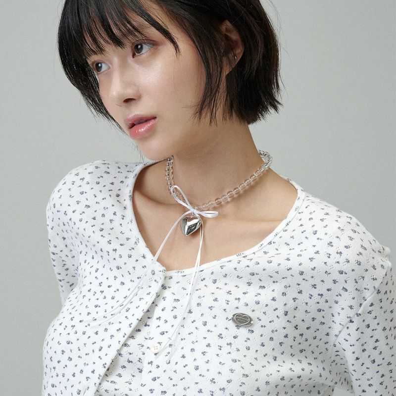 FLORAL CARDIGAN SET (Ivory)