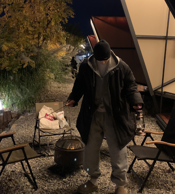 【Setup】 Aiden Winter Quilted Sweatshirt Padded Setup