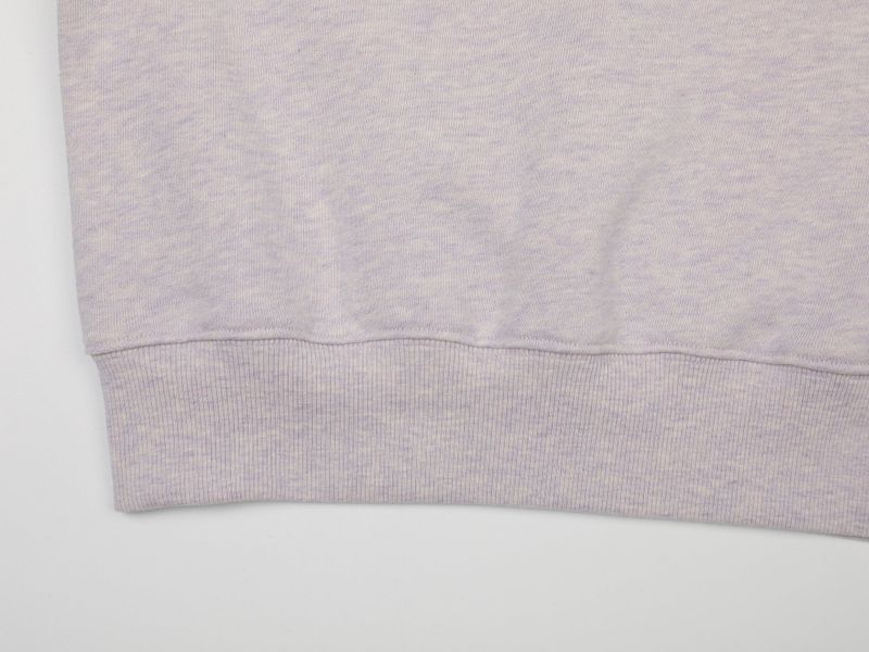 COMFORT DIAGONAL ZIP SWEATSHIRTS (LAVENDER)