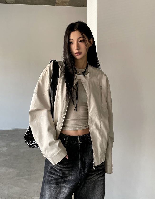 Howry Biker Leather Jacket