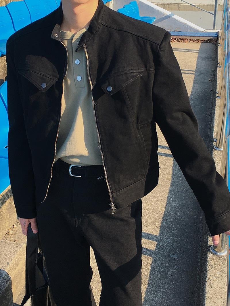 ASCLO（エジュクロ）の「[A-O0080] ショルダーパッドバイカージャケット（Jackets/Outerwear）」