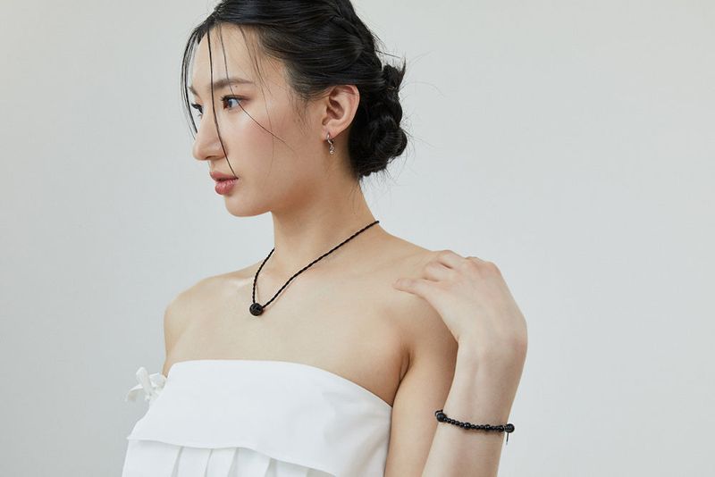 山力 ALL BLACK RONDEL BRACELET