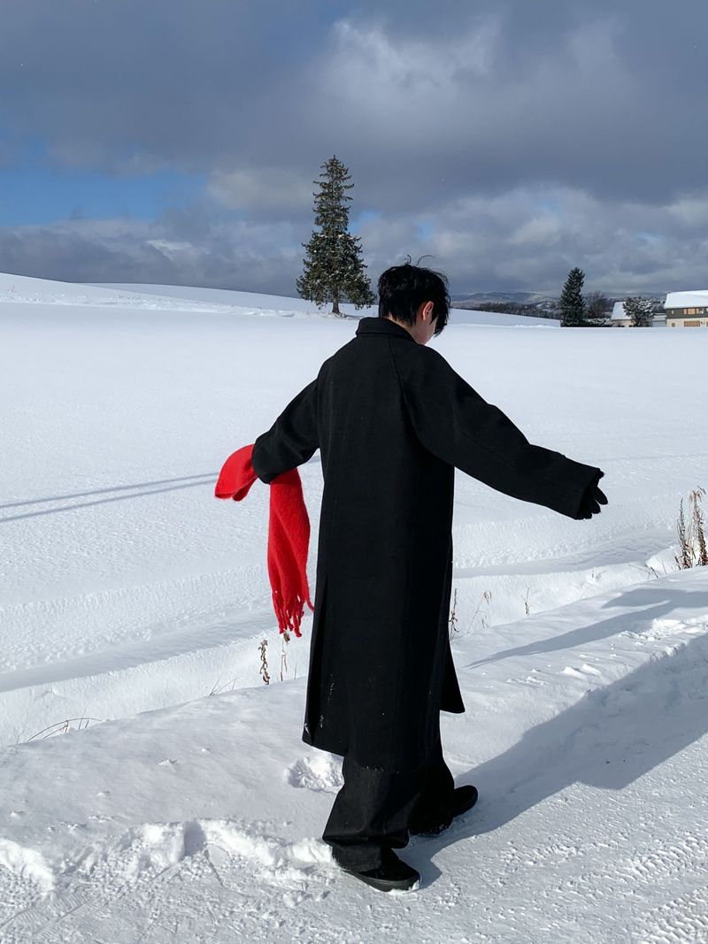 [130cm] Biei wool mac long coat 