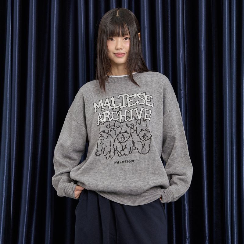 Maltese Archive Line Graphic Knit Ver.2