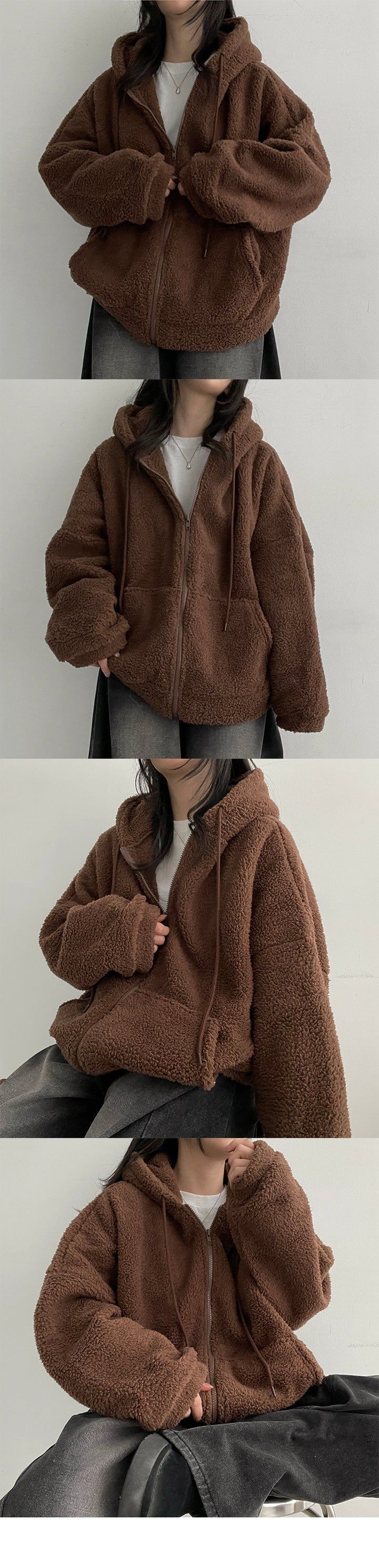 Hihot hood zip-up