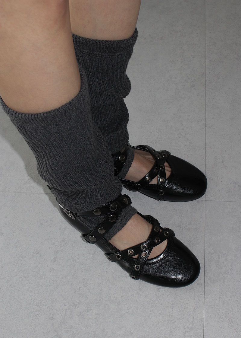 STUD FLAT SHOES