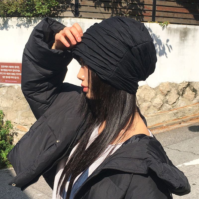 WONDER WONDER(ワンダーワンダー)の「Kaiko pleats Turban long beanie(Hats)」