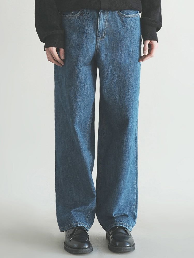 WAAR(ワル)の「M198 SLOP WIDE DENIM PANTS_DEEP BLUE(Pants)」