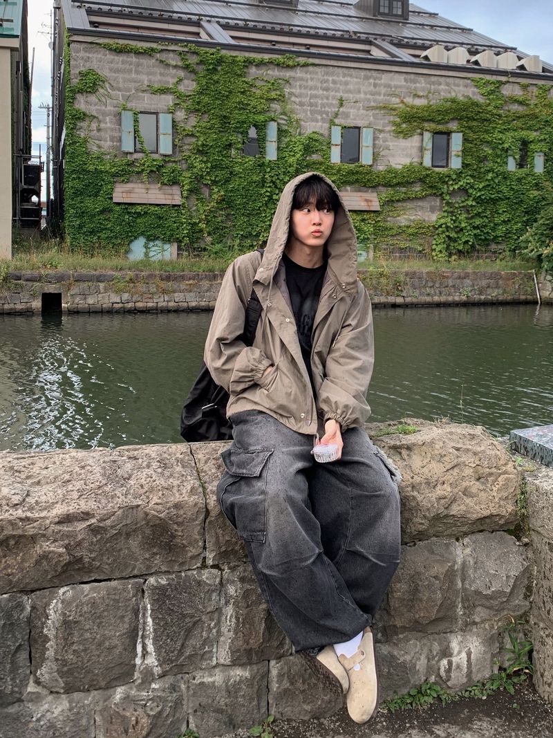 Kaz Balloon hood Utility Jacket