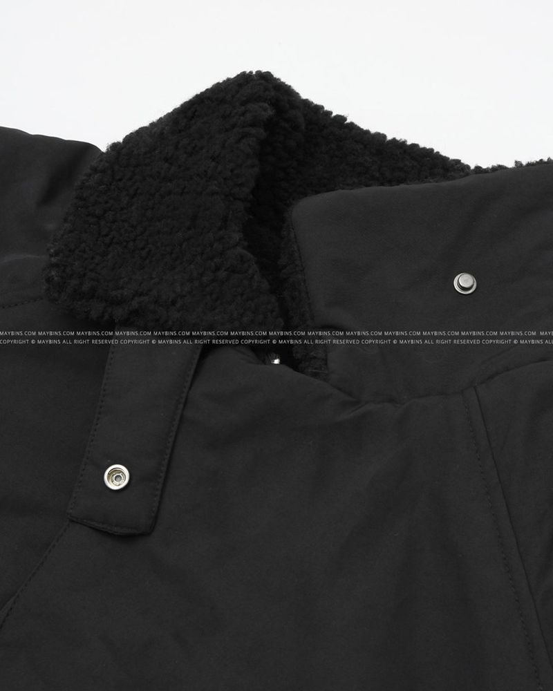 Fur collar night jumper