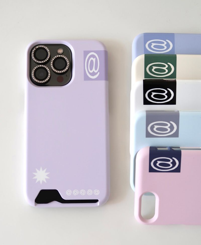 i43（アイササム）の「[MADE] at sign card case (purple)（Smartphone Accessories）」