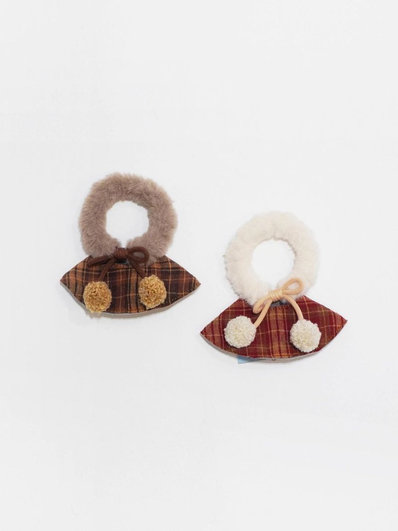 Keyring Acc 'Winter Check Cape’ - 2 Color