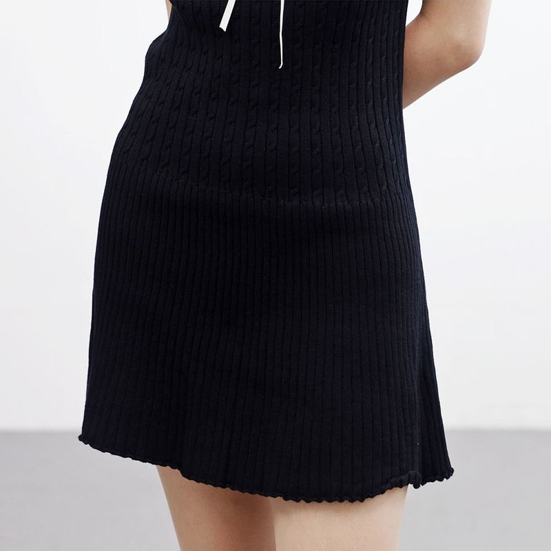 Konin Stitch Flared Knit Dress