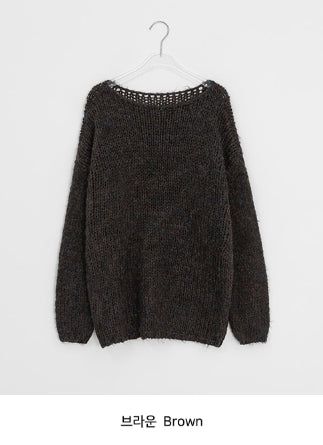 マンパスボカシオーバーラウンドニット