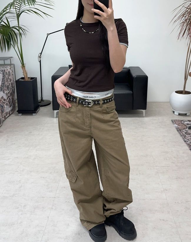 Erin Tencel Crop Short Sleeve Tee
