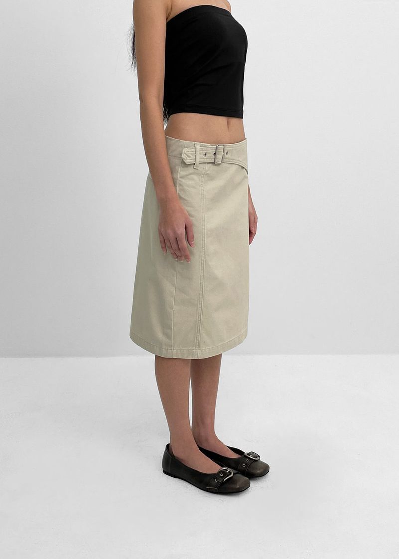 [MADE] Jedew Strap Cotton Midi Skirt