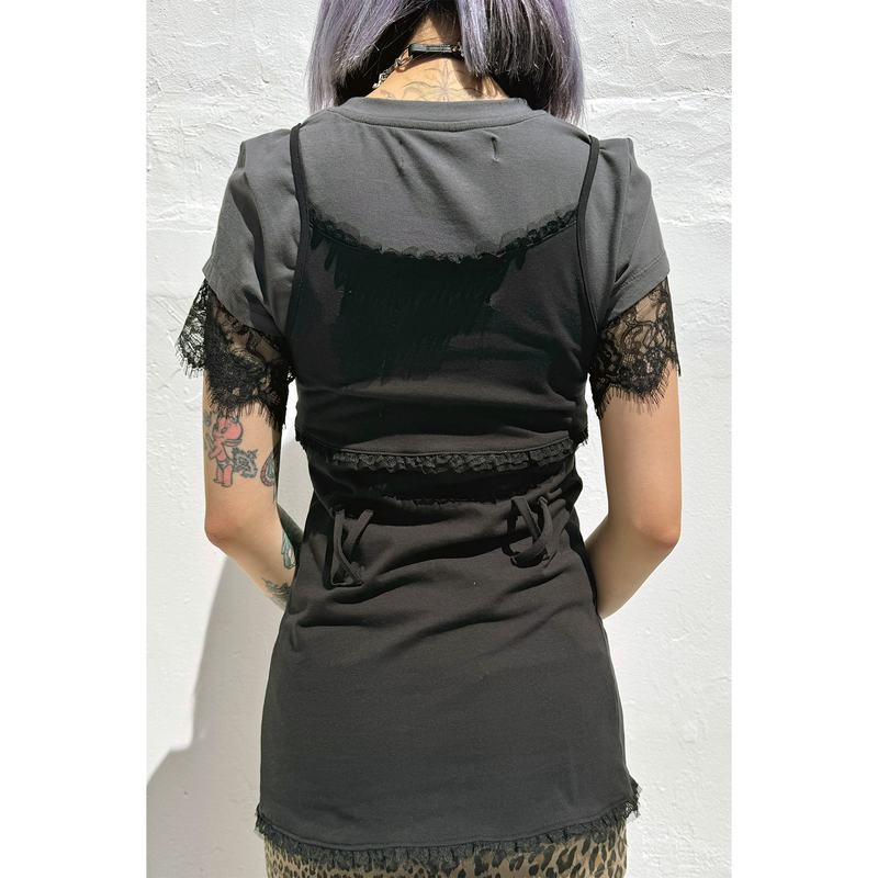 LACE JERSEY TOP