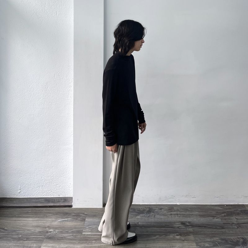 Draped Silhouette Trousers
