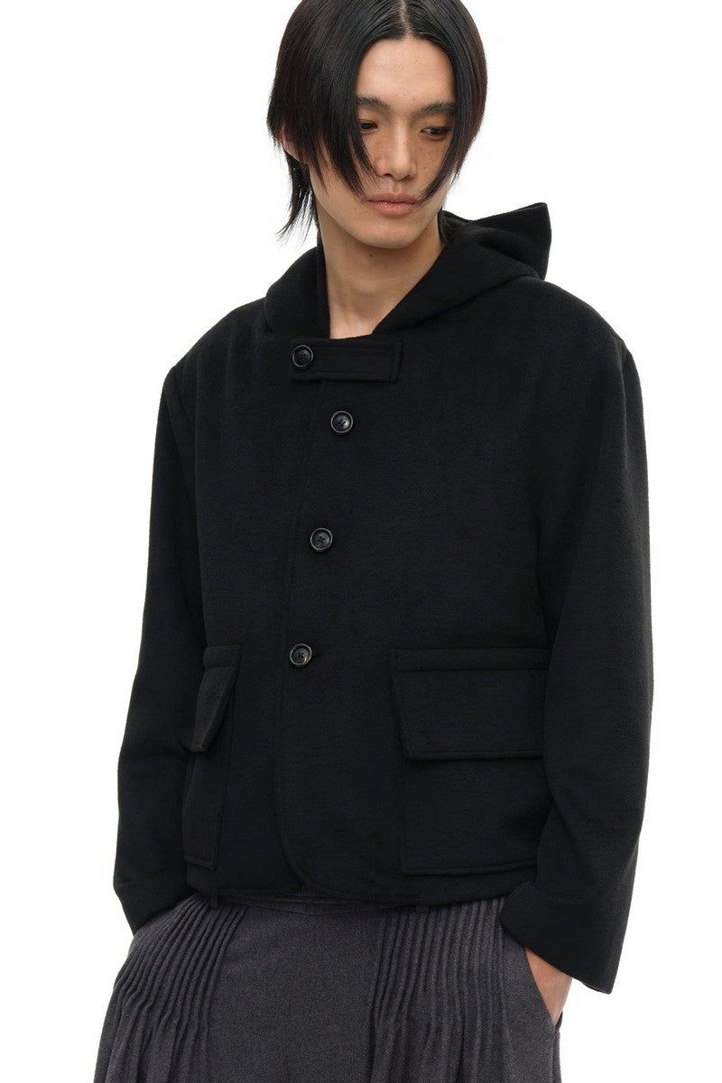 Relaxed Epaulet Wool Jacket