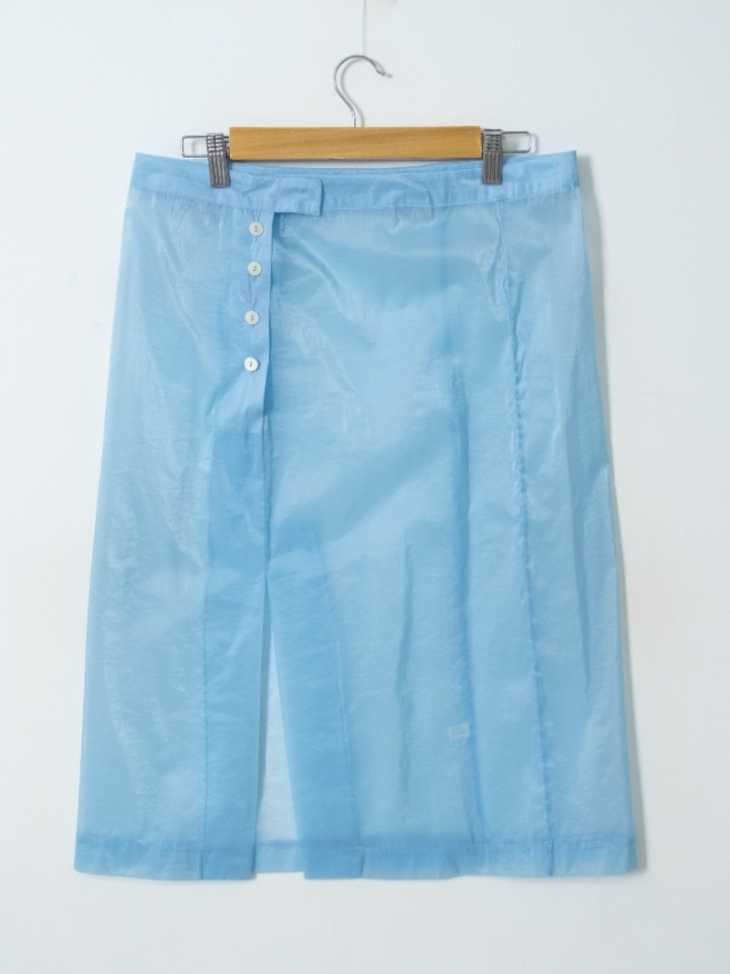 shine button layered skirt