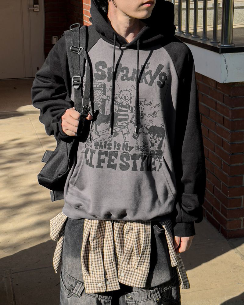 Swing Raglan Oversized Hoodie