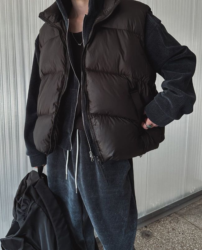 [Duck Down100%] Smore Puffer Down Padding Vest