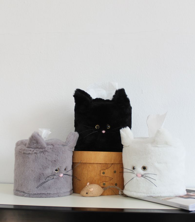 kitten roll tissue cover, tissue case