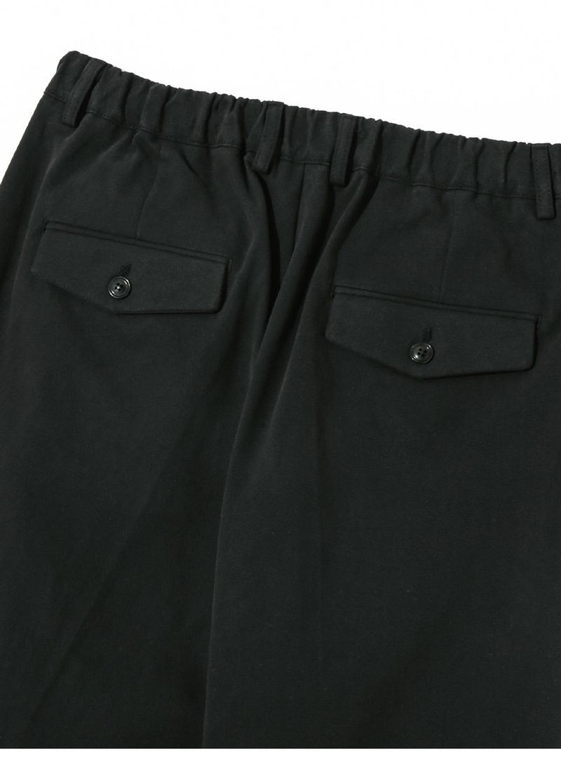 Flap pocket wide pants_Black  