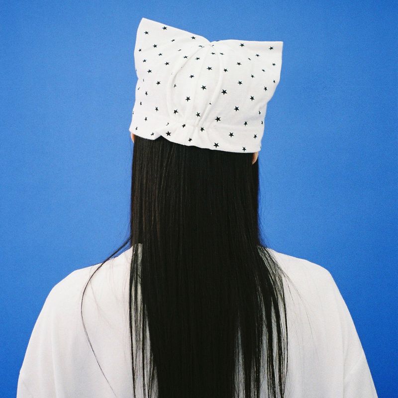 Cat Ear Star Beanie - WHITE