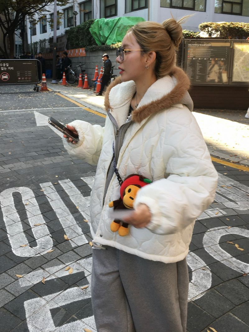 Snow Quilted Round Padded Jacket (4c)
