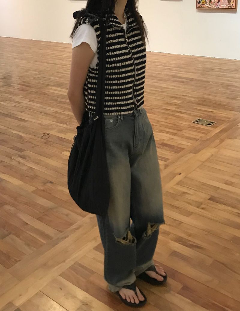 Nismo stripe knit vest
